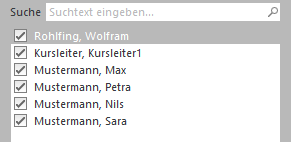 4. Personenauswahl
